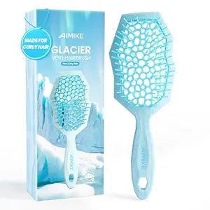 AIMIKE Glacier Detangler Brush for Curly Hair, Wet & Dry Hair Brush