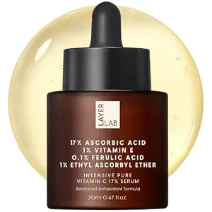 LAYERLAB Intensive Pure Vitamin C 17% Serum, Ferulic Acid, 0.67 fl oz
