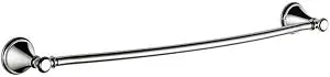 Delta Towel Rack | 24 Inch Polished Chrome Towel Bar for Bathroom, Kitchen | Cassidy Accessories