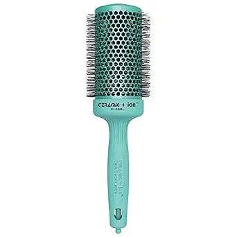 Olivia Garden Ceramic + Ion Round Thermal Hair Brush - Not Electrical - Professional Blowout Brush for Normal to Thick Hair