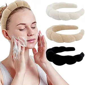 WHAVEL 3 Pack Spa Headband for Washing Face Makeup,Skin care,Facial