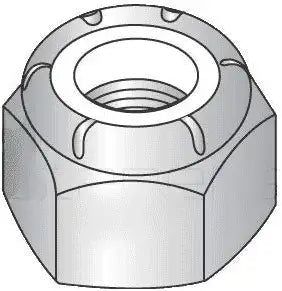 7/16"-14 Nylon Insert Locknut Standard (NE) / 316 Stainless Steel (Quantity: 100) Light Hex, Full Height