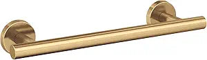 Amerock BH26546CZ | Champagne Bronze Towel Bar | 9 inch (229 mm) Length Towel Rack | Arrondi | Bathroom Towel Holder | Bathroom Hardware | Bath Accessories