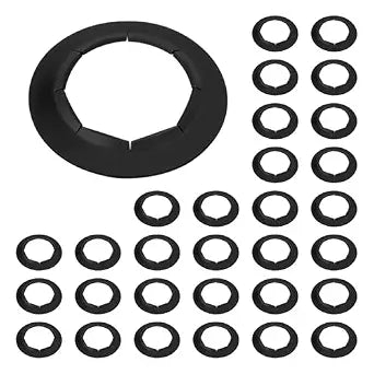 30 PCS 5/8 Push Nut, Dolly Wheel Lock Washer Fits 5/8" Dolly Axle Rods and Most Dolly Axle Rods, Push Nuts for Dolly with Oiled Phosphate Finish