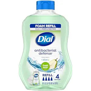 Dial Complete Antibacterial Foaming Hand Soap Refill, Fresh Pear, 30oz