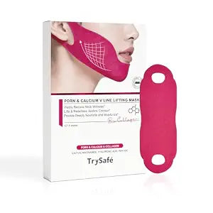 8 Sheets PDRN & Calcium V Line Lifting Mask| Neck Lift Tape with Collagen, Neck Tightening, Jawline Shaping, Instant Hydration, Smooth Neck Wrinkles | Niacinamide, Hyaluronic Acid, Peptide | K-beauty