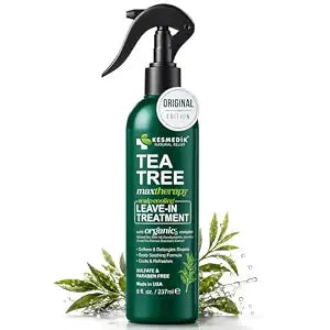 Tea Tree Oil Leave-In Conditioner Spray, Hair Detangler & Scalp Treatment