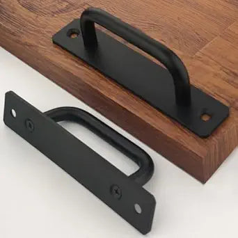 12 Pack 4 1/4 Inch 108 mm Matte Black Cabinet Handles Aluminum Cabinet Pulls Drawer Pulls