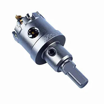 McJ Tools 1-1/2" TCT Hole Saw Long Tungsten Carbide Tipped Hole Saw Set, Hole Cutter Heavy Duty for Stainless Steel,Pilot Drill bit for Stainless Steel, Iron, Aluminum,Standard, and Metric Sizes
