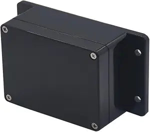 Project Box ABS Plastic Black Electrical Boxes IP65 Waterproof DIY Electronic Junction Box Power Enclosure with Fixed Ear 4.5x3.5x2.2 inch (115x90x55 mm)