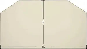 Aurora 7GASDO-2 Arch Door Glass Replacement Γ 16" x 9" Ceramic Panel