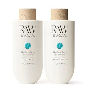 Raw Sugar The Moisture Smoothie Shampoo and Conditioner Duo, 16 Fl Oz Each