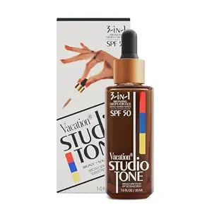 Vacation Studio Tone SPF 50 Bronzing Drops for Face, 1 Fluid Ounce
