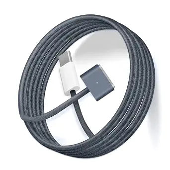 USB-C to Magnetic 3 Cable for M4,M3,M2 MacBook Air Pro Charger, 140W Magnetic Safe 3 Cable for MacBook Air (13"/15" 2022-2025), Pro (16"/14" 2021-2024), 6.6FT/Blue