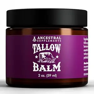 Ancestral Supplements Tallow Balm with Collagen, Face & Body, 2 oz