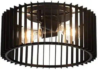 Zlepmlla Modern Black Flush Mount Ceiling Light Fixture, Farmhouse Light Fixture for Kitchen, Bedroom, Entryway Porch Foyer Living Room < Bulb NOT Included >