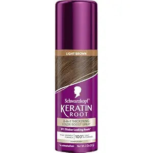 Schwarzkopf® Keratin Root Light Brown Temporary Color & Thickening Spray