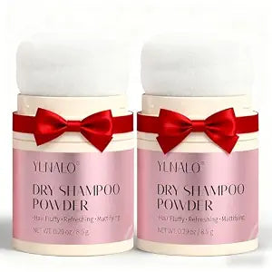YLNALO Dry Shampoo Powder 2 Packs, Mattifying Root Fuller Looking Refreshing Hair,Non-aerosol, No White Cast, Travel Size Dry Shampoo Suitable for Women and Men,0.58Oz Gifts for Women