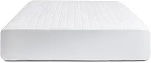 Boll & Branch Mattress Protector - Queen Size, White Cover - 1 Fitted Protector Included -Padded Fill, Soft, and Breathable - Hypoallergenic and Safe for Sensitive Skin