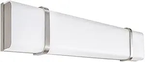 WAC Lighting, Link 37in LED Energy Star Bathroom Vanity & Wall Light 3000K in Brushed Nickel