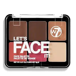 W7 Let's Face It Cream Palette - Light Soft Glow