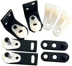 QCAA Cafe Door Gravity Pivot Hinge Set, Double Action, Matte Black, 1 Set (1Set for 2 Cafe Doors), Made in Taiwan
