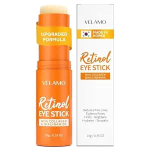 Retinol Under Eye Balm Stick: Korean Retinol Eye Cream for Dark Circles, Puffiness, Eye Bags, Wrinkles & Fine Lines - 8-IN-1 Formula with Collagen, Niacinamide, Peptides & Hyaluronic Acid 0.35 OZ/10g
