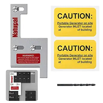 Generator Interlock Kit Compatible with GE 150 and 200 AMP Panels, 2 1/4 Inch Spacing Between Main and Generator Breaker. For Emergency in Snowstorm Thunderstorm Weather