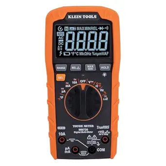 Klein Tools MM720 Digital Multimeter, Auto-Ranging TRMS, Low Impedance (LoZ), 1000V AC/DC Voltage, 10A AC/DC Current, 60 MOhms Resistance