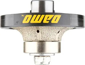DAMO 1/2 inch Demi Bullnose & Half Bullnose Diamond Hand Profile Wheel, Hand Profiler, Coarse Grit Router Bit, 5/8-11 Thread, for Granite, Concrete, Marble, and Countertop Edge