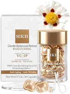 HKH Bakuchiol Plant Retinol Serum for Face 30 Single-Use Capsules