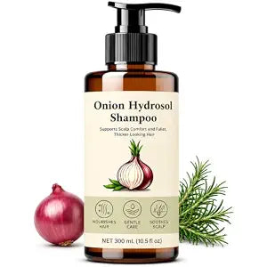 Onion Hydrosol Shampoo, Onion Shampoo for Hair Growth - With Rosemary and Biotin - Thickening Products for Women and Men, Thinning Hair Care - Sulfate Free