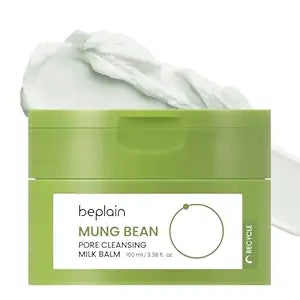 beplain Mung Bean Cleansing Milk Balm, Ceramide Makeup Remover, 3.38 fl oz