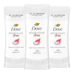 Dove Deodorant Stick Dragon Fruit & Coconut Cream Aluminum Free 3PK 2.4 oz