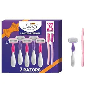 BIC Soleil 5 Sensitive Women���s Disposable Razors, 7-Pack, Beauty Gift Set