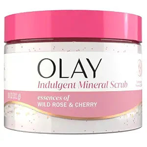 Olay Body Scrub for Women, Indulgent Moisture, Wild Rose & Cherry, 11 oz