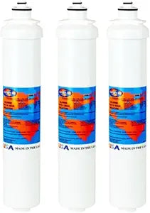 IPW Industries Inc. - Omnipure - L5615 L-Series Carbon Block Water Filter - 1 Micron Twist Off Under Sink Compatible 12" x 2.5" Inch - 3-Pack