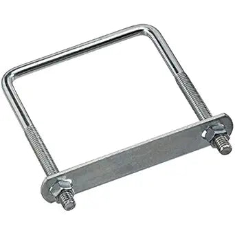 National Hardware Square U Bolt, #675-3/8" x 4" x 5", Steel, Zinc Plated