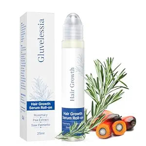 Hair Growth Serum Roll On with Rosemary for Thicker, Fuller Hair Appearance