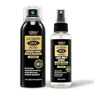 EBIN NEW YORK Wonder Lace Bond Supreme Bundle, Adhesive & Lace Melt Spray