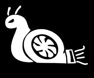 Turbo Snail Sticker Vinyl Decal - JDM Boost Euro Racing Drift Funny Car Window, Die Cut Vinyl Decal for Windows, Cars, Trucks, Tool Boxes, laptops, MacBook - virtually Any Hard, Smooth Surface