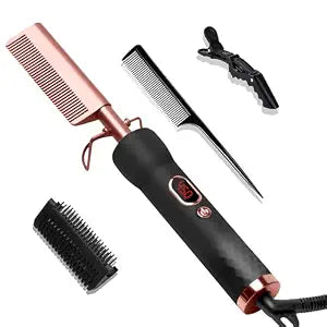 UKLISS Hot Comb,Pressing Combs for Black Hair with 12 Temp Adjustable
