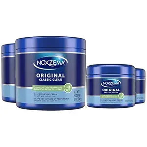 Noxzema Original Deep Cleansing Cream 2-Size Bundle ��� Classic Clean Refreshing Facial Cleanser with Real Eucalyptus Extract, Full- and Travel-Size Jars