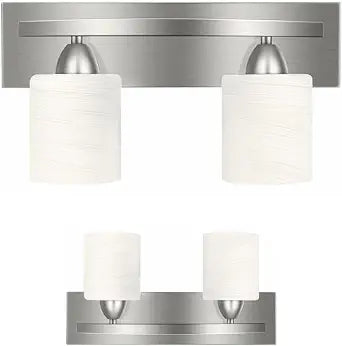 The Door Bull 4-Light Bathroom Vanity Bar Light Fixture - Brushed Nickel