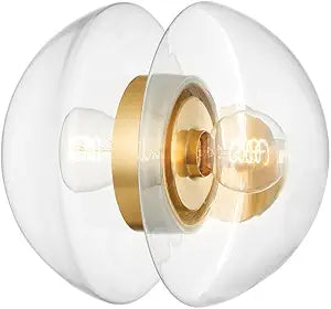 Hudson Valley Lighting 9403-AGB Kert - 2 Light Wall Sconce 11.75 inches Tall and 11.75 inches Wide - Aged Brass