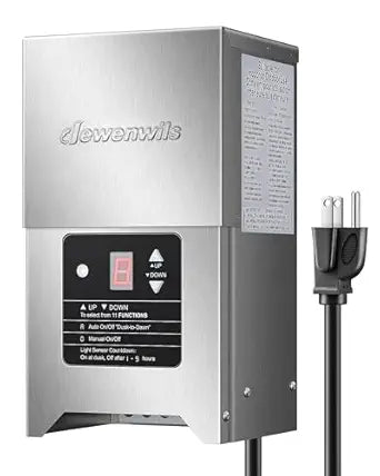 DEWENWILS 300W Low Voltage Landscape Transformer with Photocell, Low Voltage Transformer 120V AC to 12V/15V AC, Landscape Lighting Transformer for LED Outdoor Lights, Weatherproof, ETL Listed