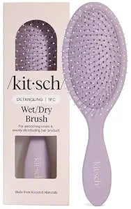 Kitsch Wet Dry Brush Detangler – Hair Brush for Women - Soft Violet