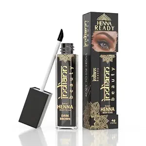 Ready-to-Use Liquid Eyebrow Henna Tint, Dark Brown, 4g