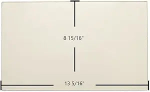 Century S245E Door Glass Γ 13 5/16" x 8 15/16" High-Temperature Ceramic Glass Panel (SE63308)