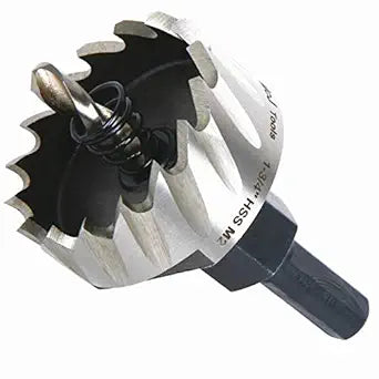 McJ Tools 1-3/4 Inch HSS M2 Drill Bit Hole Saw for Metal, Steel, Iron, Alloy, Ideal for Electricians, Plumbers, DIYs, Metal Professionals